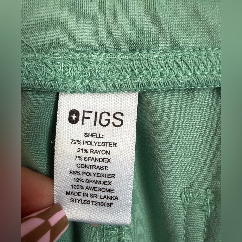 FIGS Scrub Pants Large Petite L/P Light Green Technical Collection - Picture 7 of 8